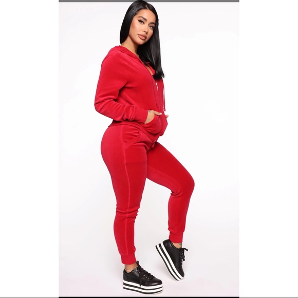 VELOUR TRACK SUIT - Picture 7 of 9